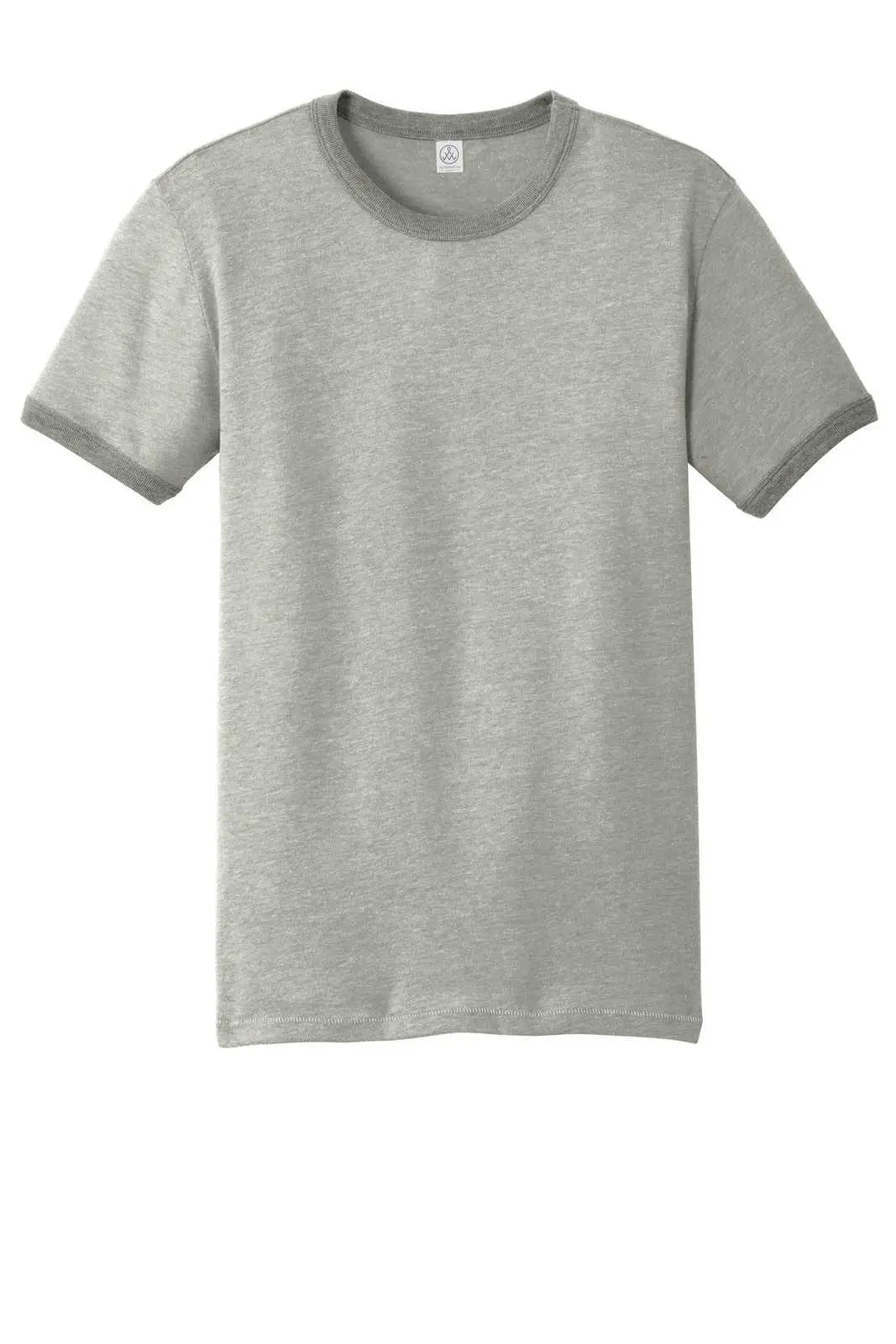 Alternative Aa5103 the Keeper Vintage 50/50 Ringer Tee - Smoke Coal