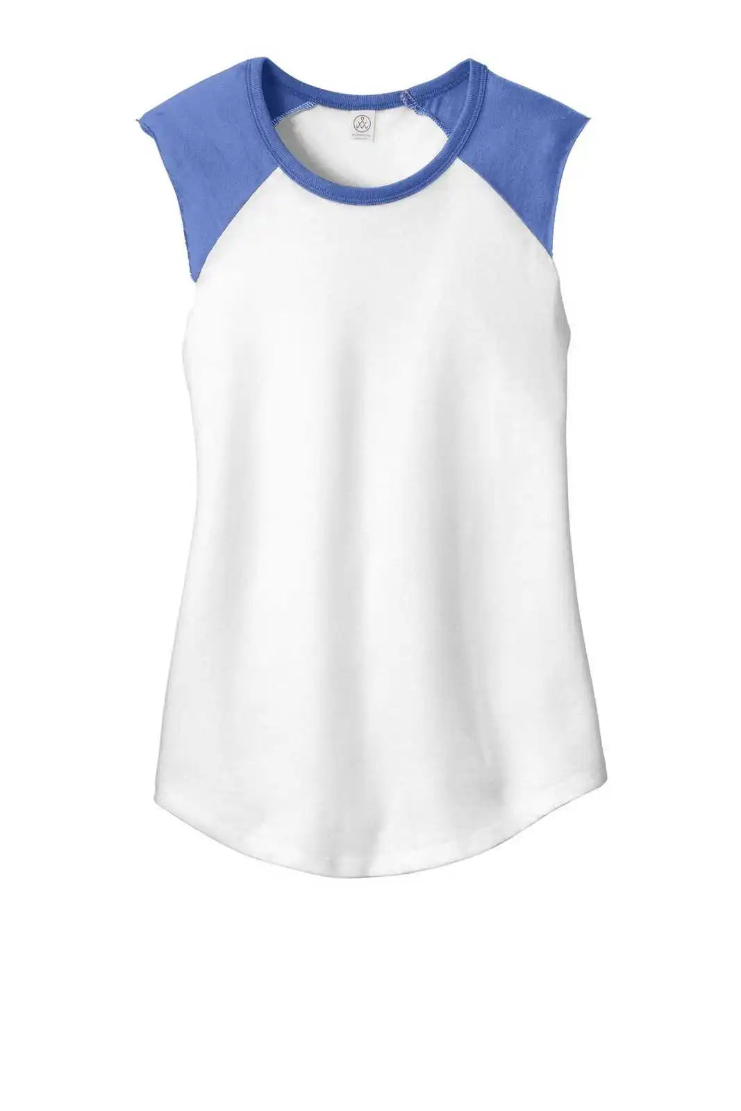 Alternative Aa5104 Women’s Team Player Vintage 50/50 Tee - White Royal