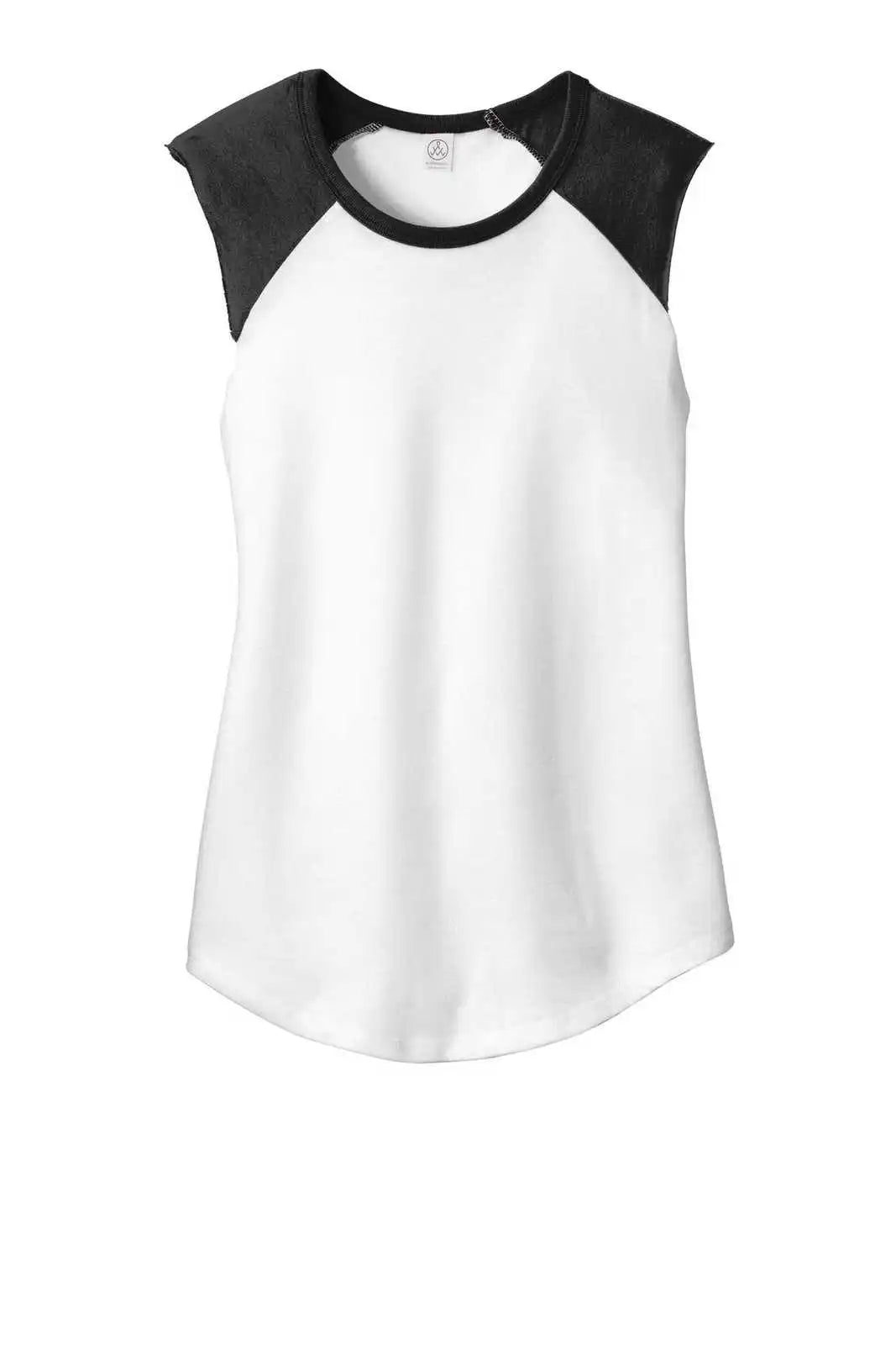 Alternative Aa5104 Women’s Team Player Vintage 50/50 Tee - White Black