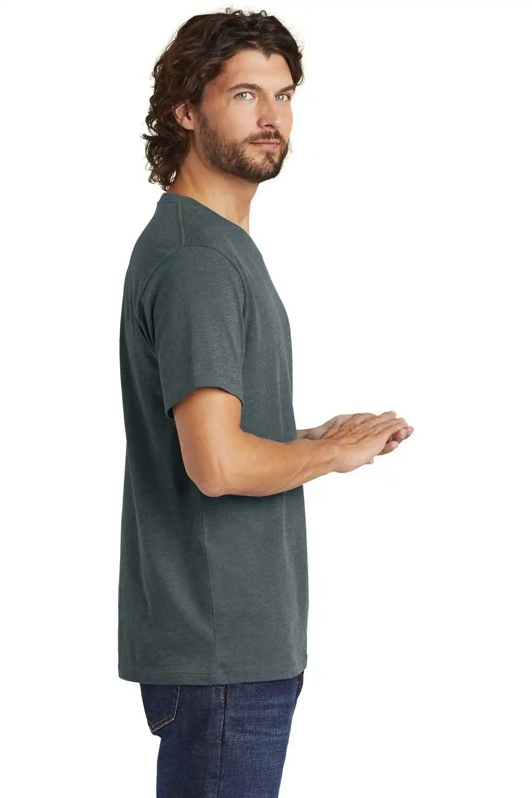 Alternative Aa6040 Rebel Blended Jersey Tee - Heather Deep Charcoal