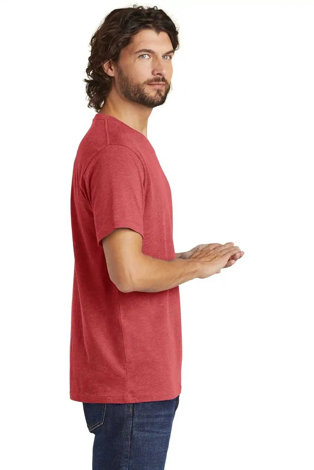 Alternative Aa6040 Rebel Blended Jersey Tee - Heather Red