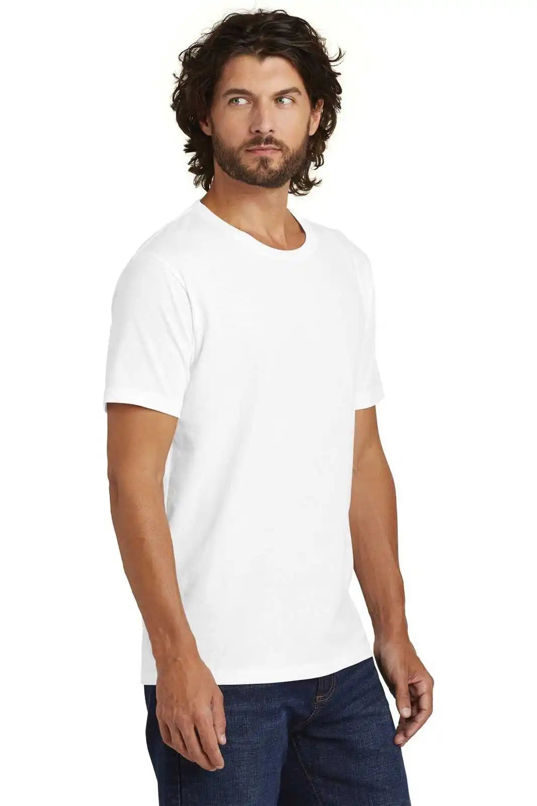 Alternative Aa6040 Rebel Blended Jersey Tee - White