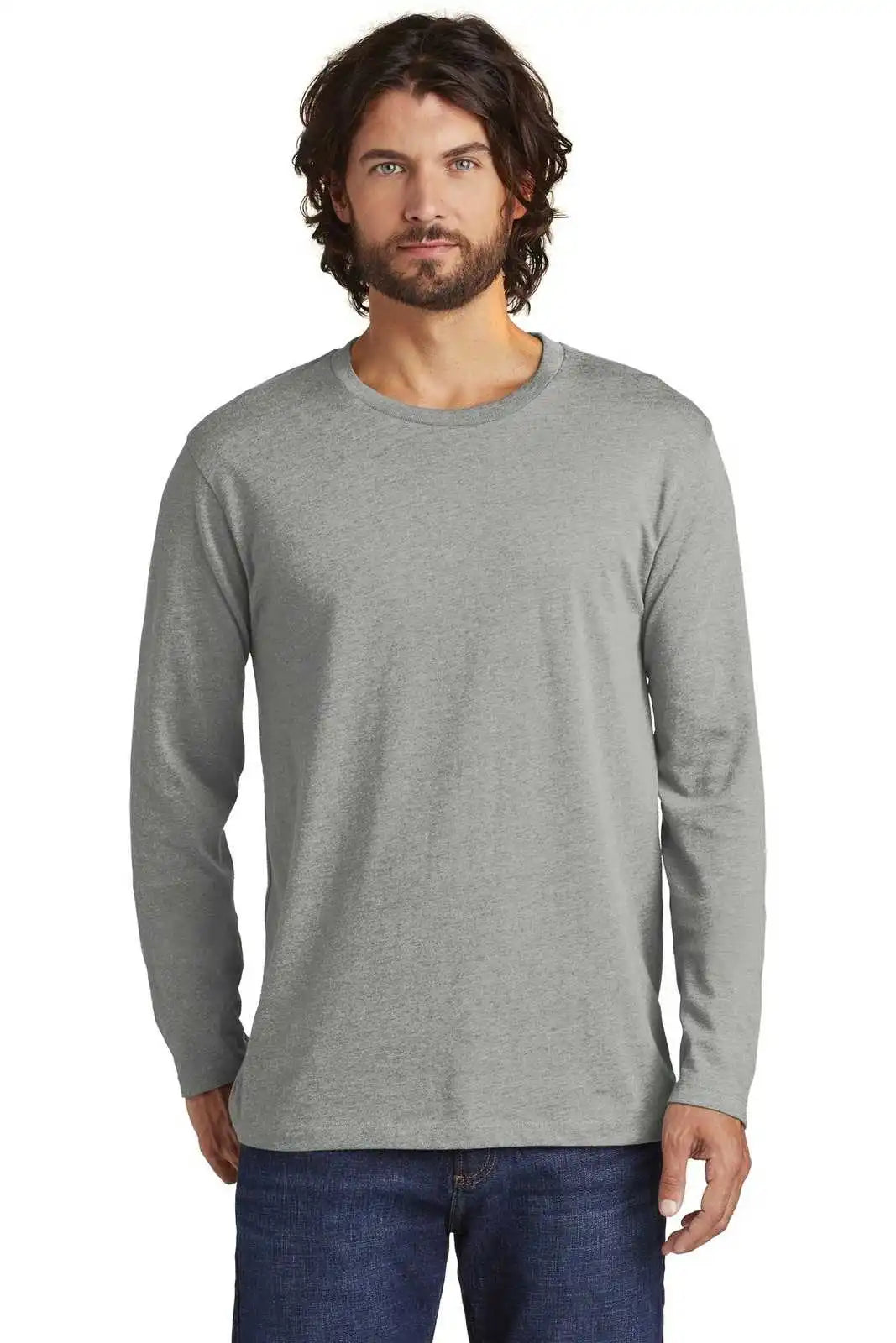 Alternative Aa6041 Rebel Blended Jersey Long Sleeve Tee - Heather Gray