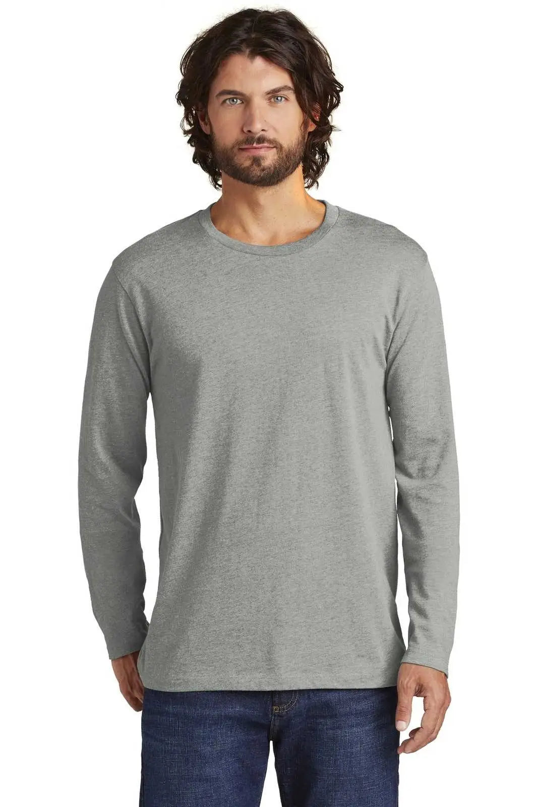 Alternative Aa6041 Rebel Blended Jersey Long Sleeve Tee - Heather Gray