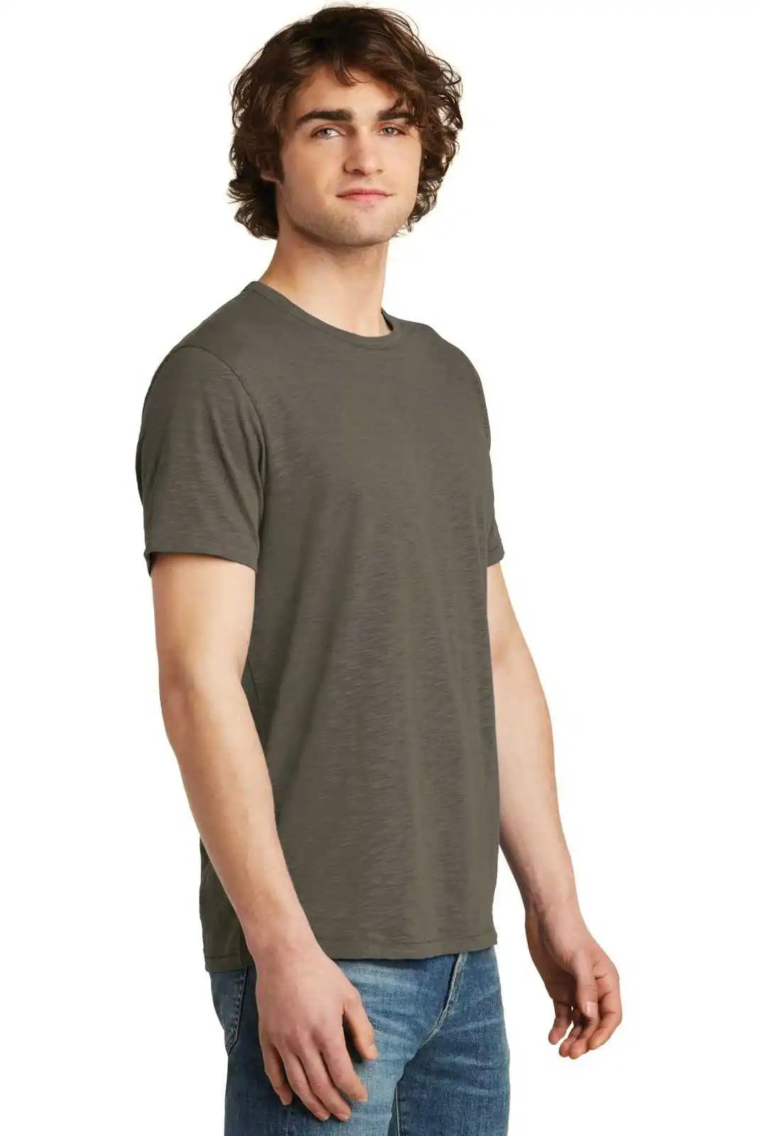 Alternative Aa6094 Weathered Slub Tee - Dark Olive
