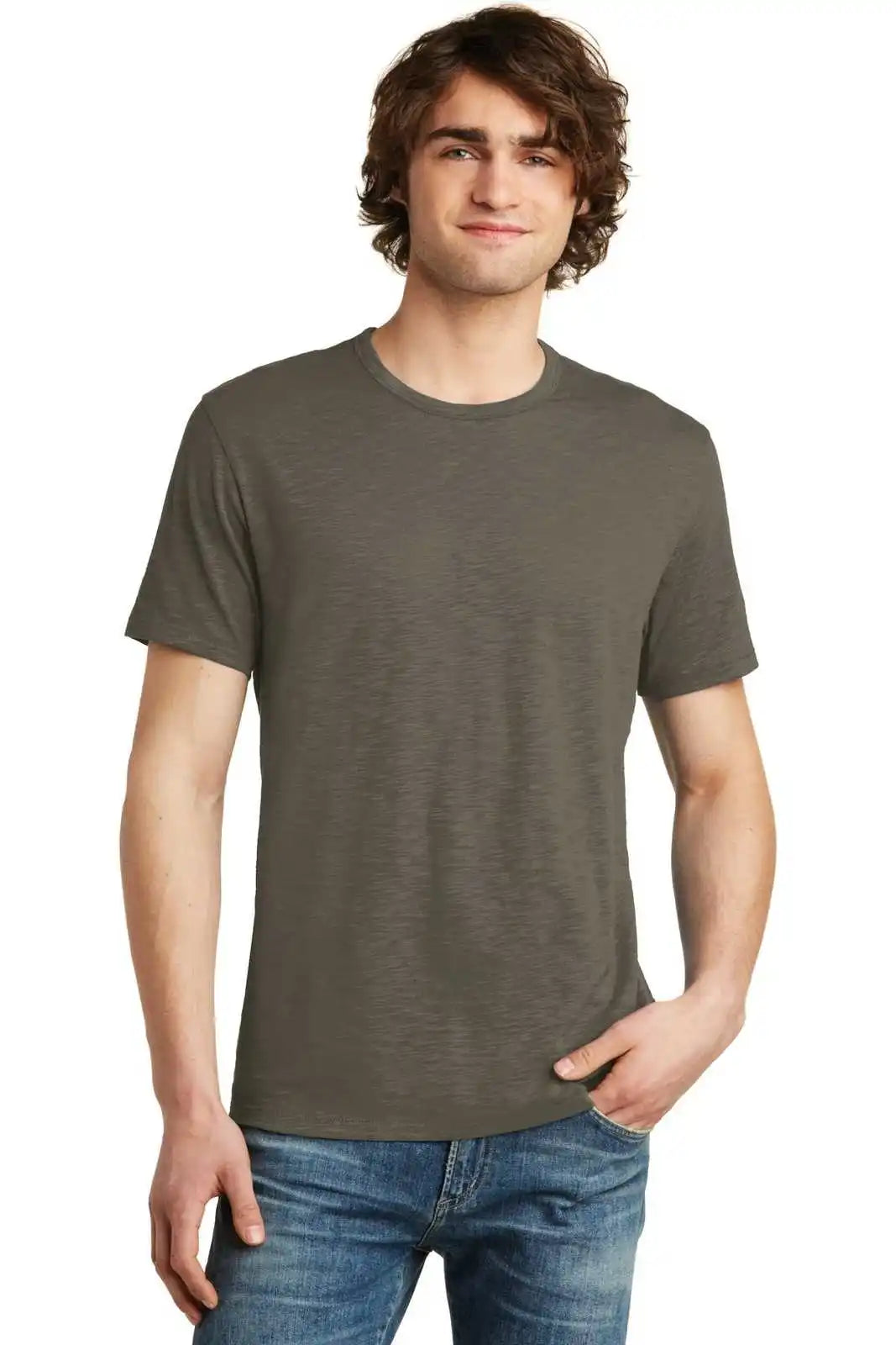 Alternative Aa6094 Weathered Slub Tee - Dark Olive