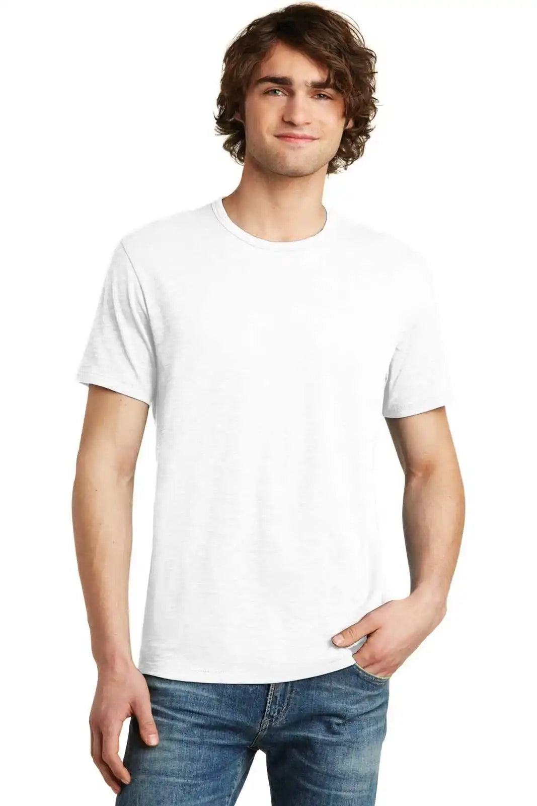 Alternative Aa6094 Weathered Slub Tee - White