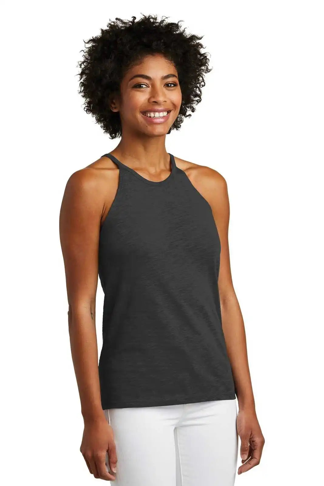 Alternative Aa6096 Women’s Weathered Slub Sporty Tank - Washed Black