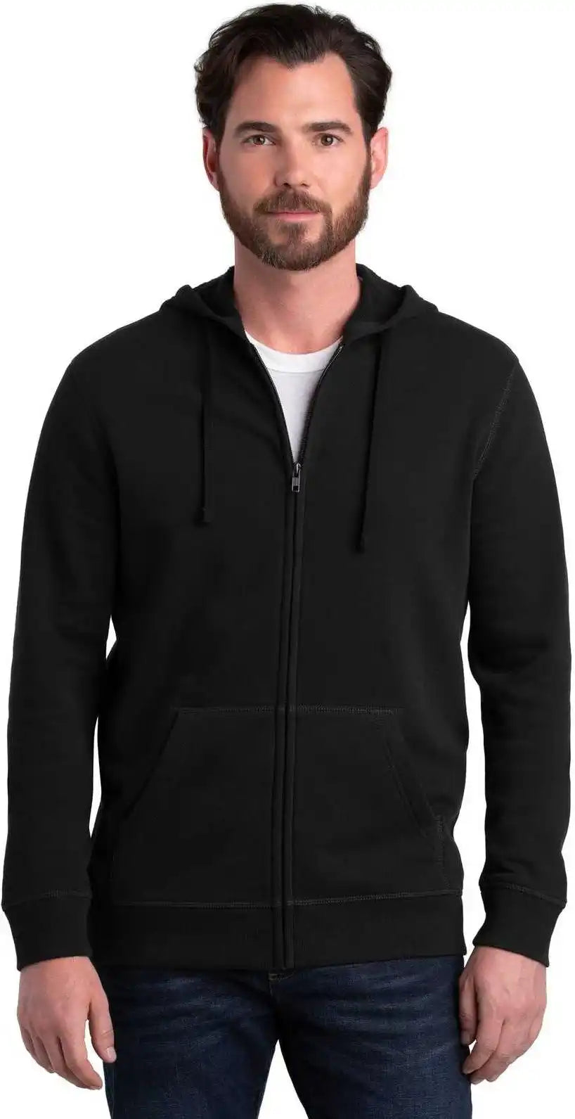 Alternative Aa8050 Indy Blended Fleece Zip Hoodie - Black