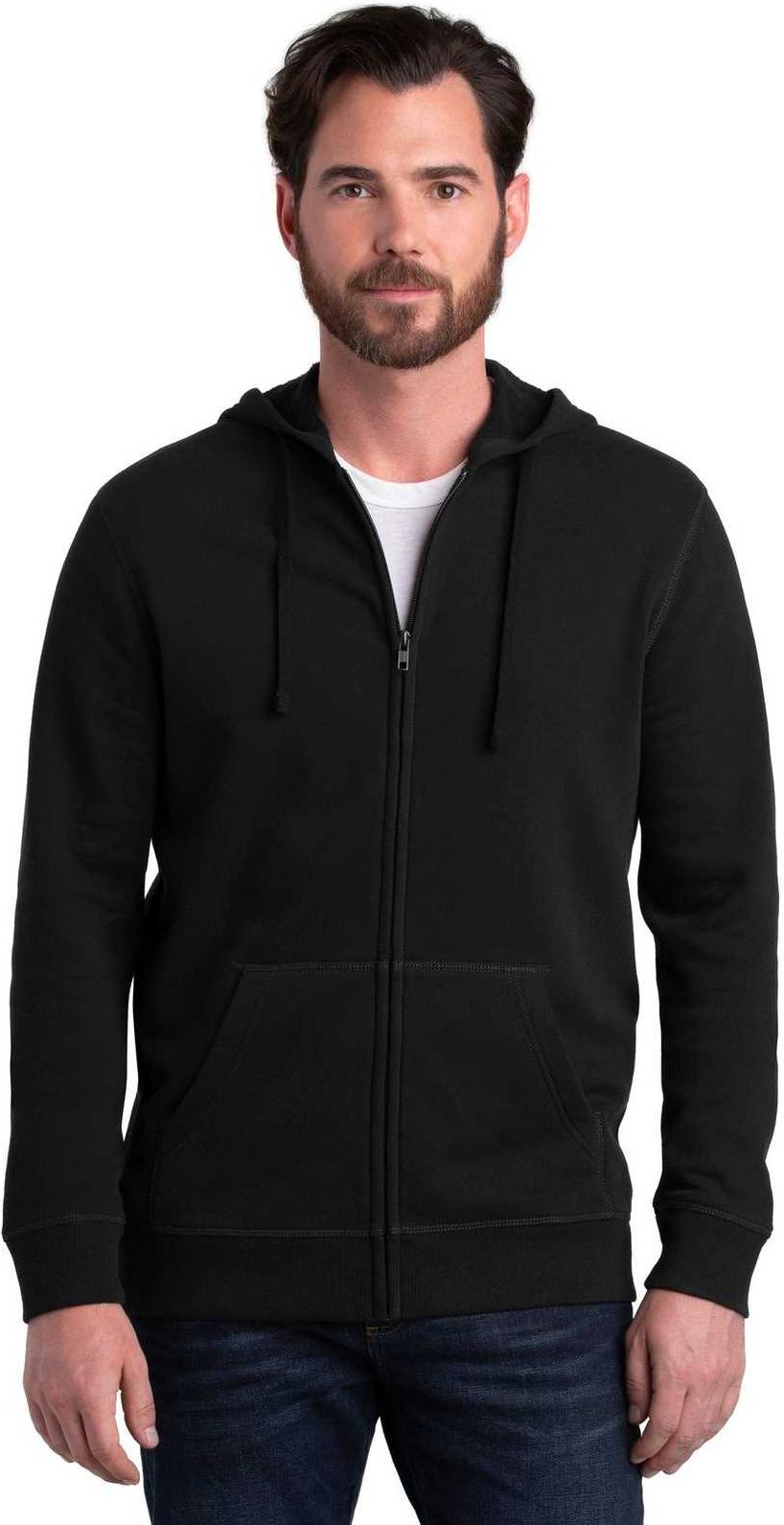 Alternative Aa8050 Indy Blended Fleece Zip Hoodie - Black