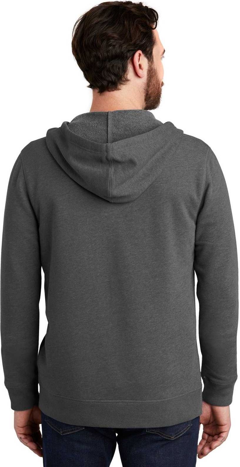 Alternative Aa8050 Indy Blended Fleece Zip Hoodie - Heather Deep Charcoal