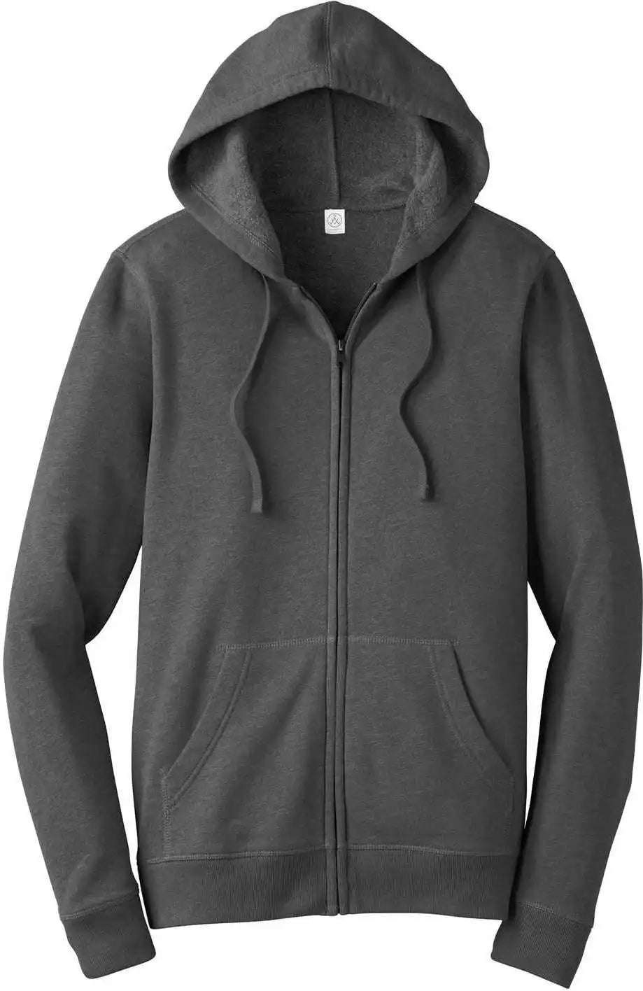 Alternative Aa8050 Indy Blended Fleece Zip Hoodie - Heather Deep Charcoal