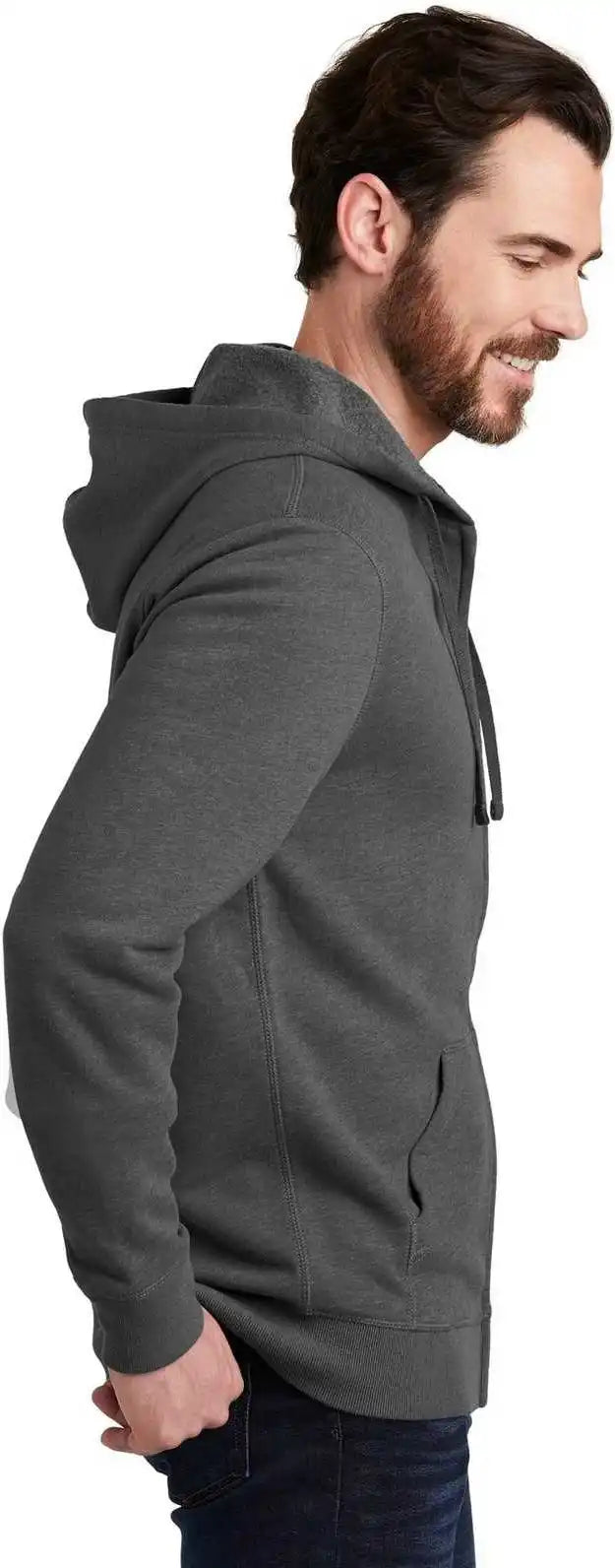 Alternative Aa8050 Indy Blended Fleece Zip Hoodie - Heather Deep Charcoal