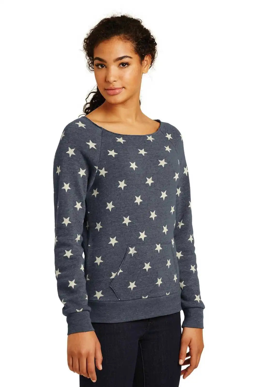 Alternative Aa9582 Women’s Maniac Eco -fleece Sweatshirt - Stars