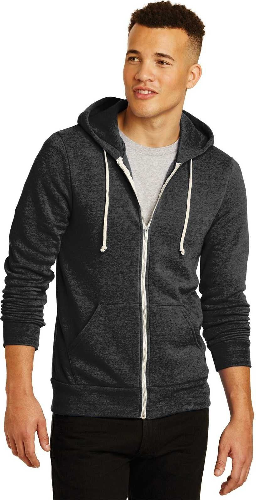 Alternative Aa9590 Rocky Eco-fleece Zip Hoodie - Eco Black