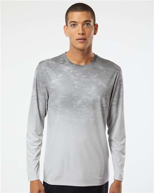 Aluminum Fade Montauk Oceanic Fade Performance Long Sleeve T-Shirt - 229