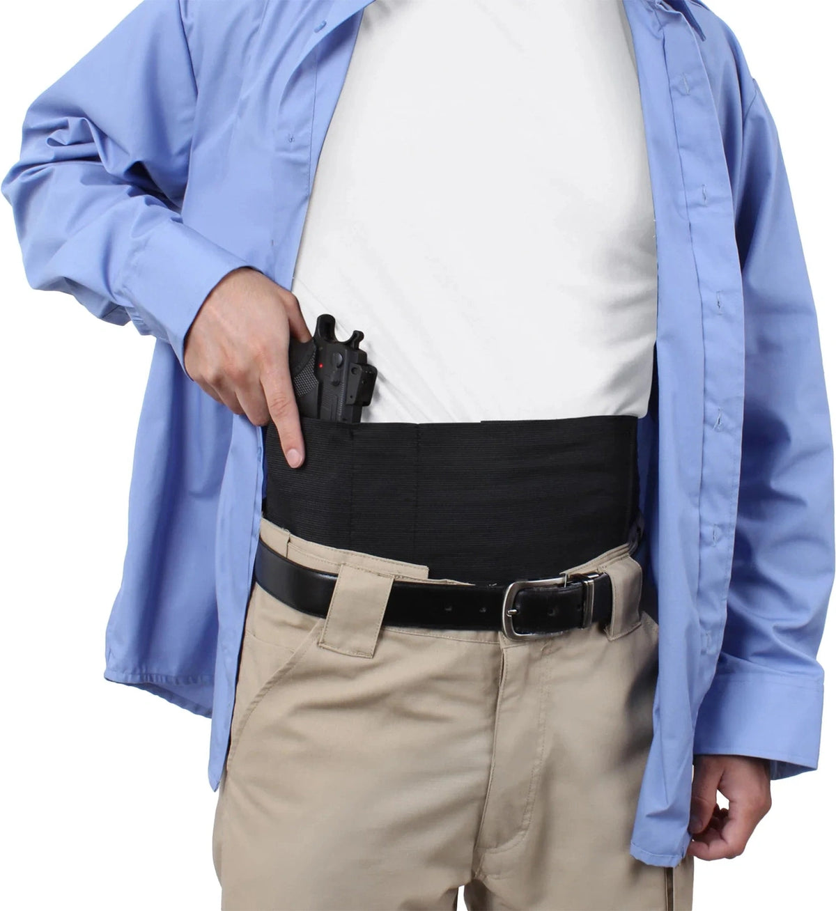 Ambidextrous Concealed Elastic Belly Band Holster
