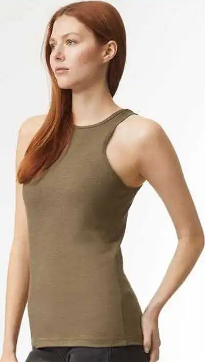 American Apparel 101cvc Women’s Cvc Tank - Heather Army
