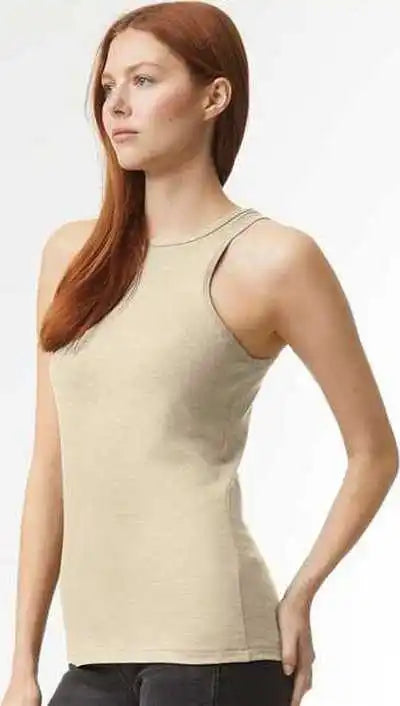 American Apparel 101cvc Women’s Cvc Tank Heather Bone