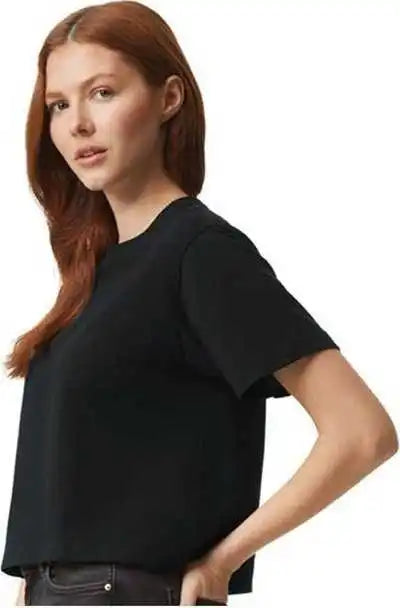 American Apparel 102 Women’s Fine Jersey Boxy Tee Black