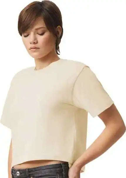 American Apparel 102 Women’s Fine Jersey Boxy Tee Creme