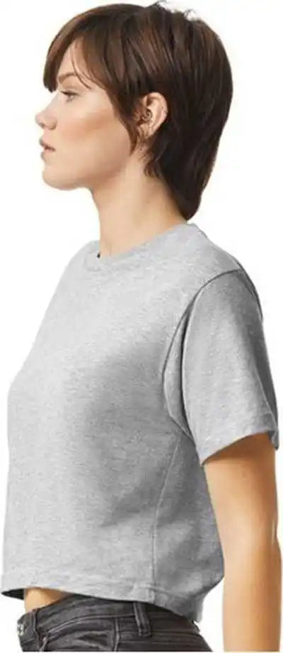 American Apparel 102 Women’s Fine Jersey Boxy Tee - Heather Gray