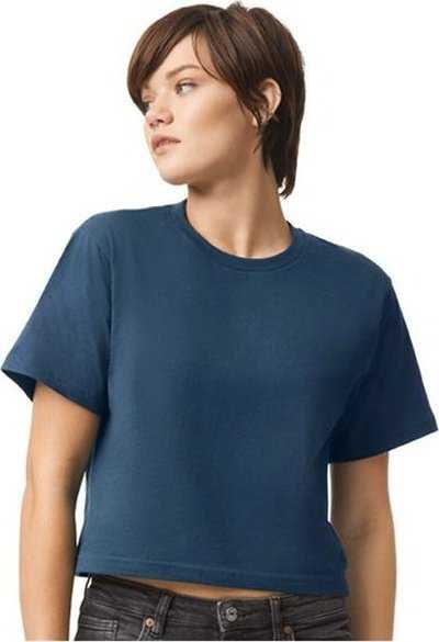 American Apparel 102 Women’s Fine Jersey Boxy Tee - Sea Blue