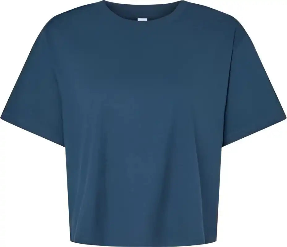 American Apparel 102 Women’s Fine Jersey Boxy Tee Sea Blue