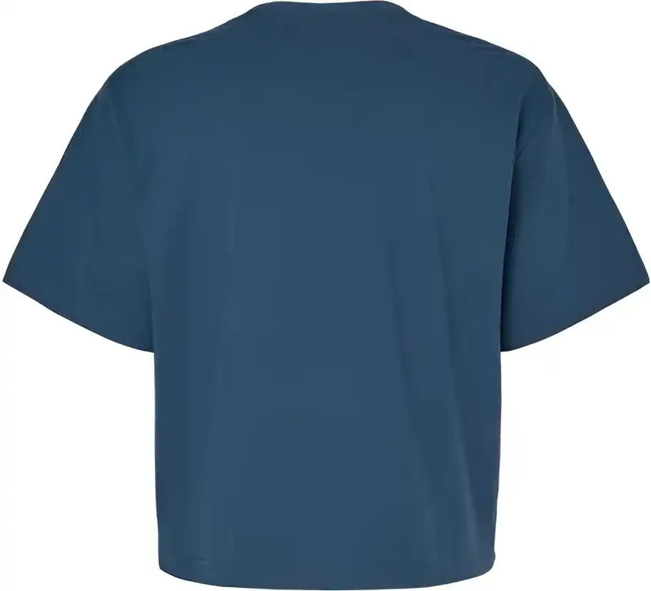 American Apparel 102 Women’s Fine Jersey Boxy Tee Sea Blue