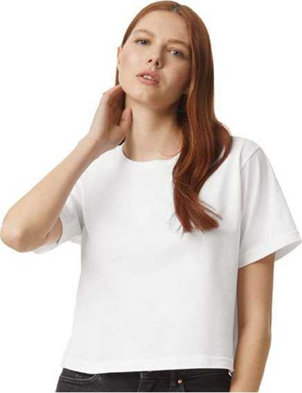 American Apparel 102 Women’s Fine Jersey Boxy Tee - White