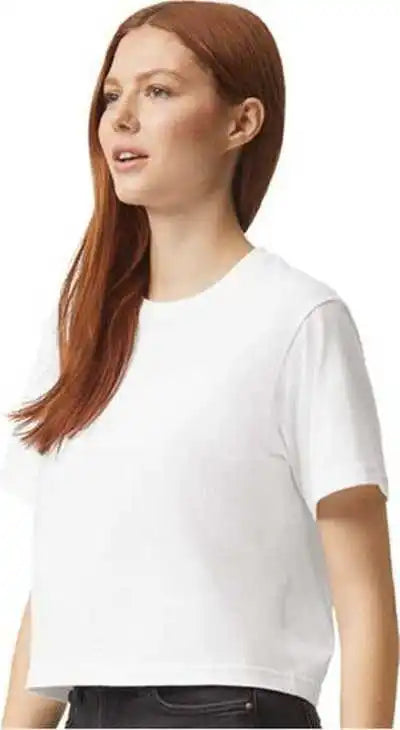American Apparel 102 Women’s Fine Jersey Boxy Tee - White