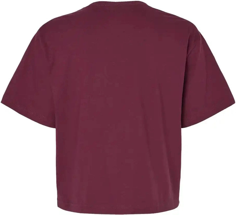 American Apparel 102a Women’s Fine Jersey Boxy Tee - 102 - Burgundy - s
