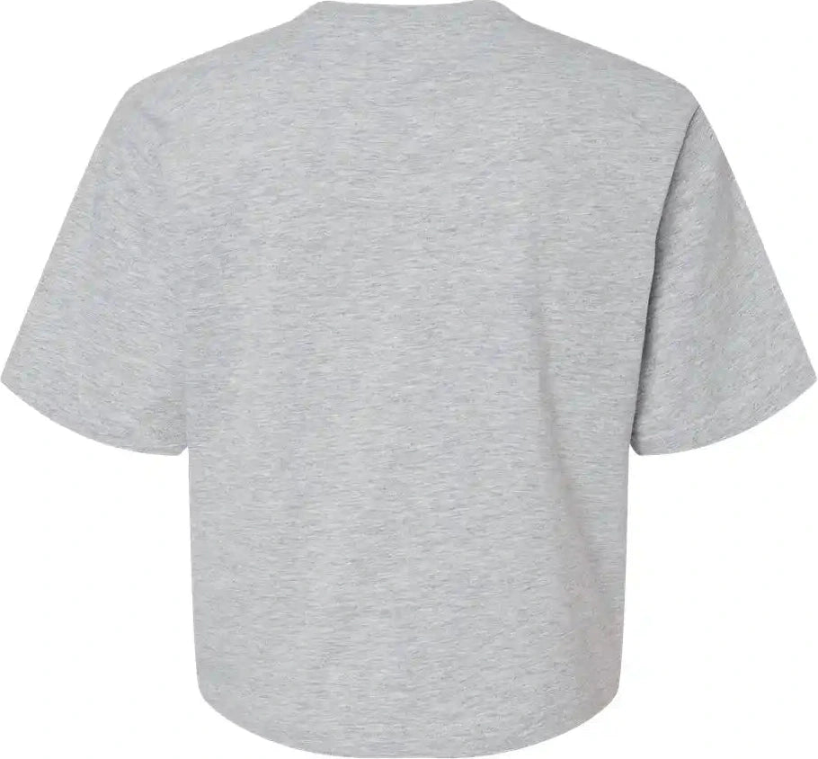 American Apparel 102a Women’s Fine Jersey Boxy Tee - 102 - Heather Grey - Grey / s