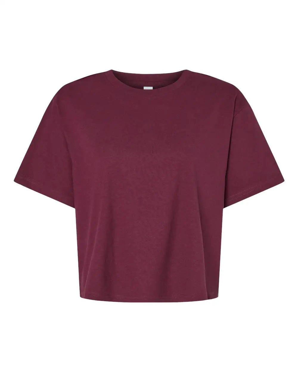 American Apparel 102a Women’s Fine Jersey Boxy Tee - Burgundy