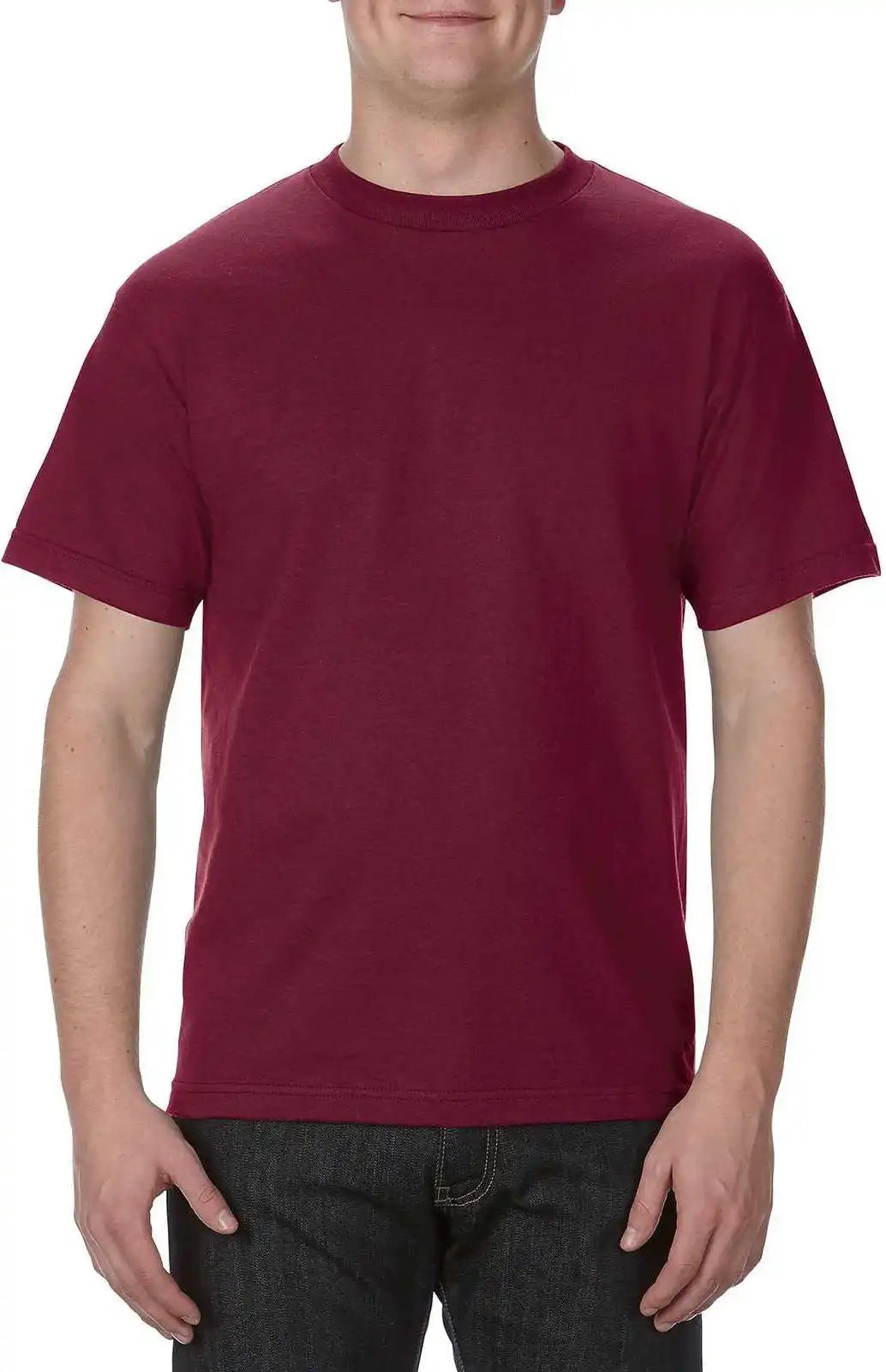 American Apparel 1301 Unisex Heavyweight Cotton T-shirt - Burgundy