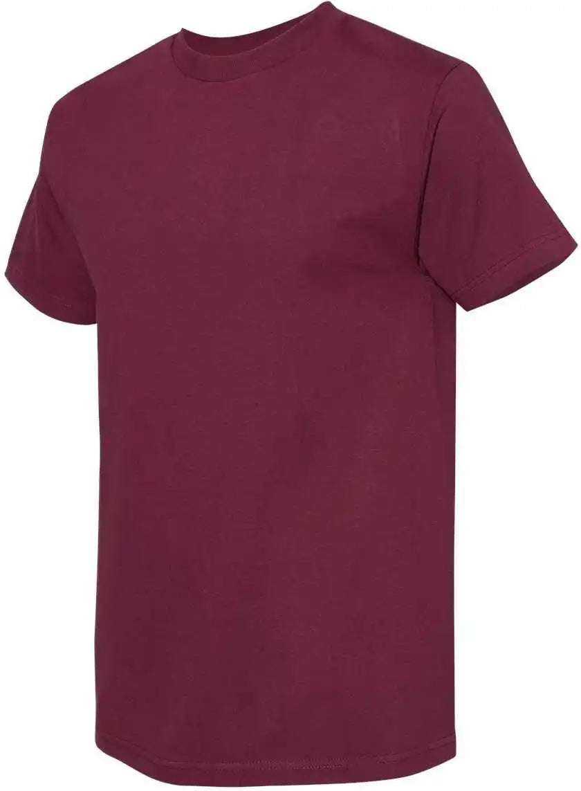 American Apparel 1301 Unisex Heavyweight Cotton T-shirt - Burgundy