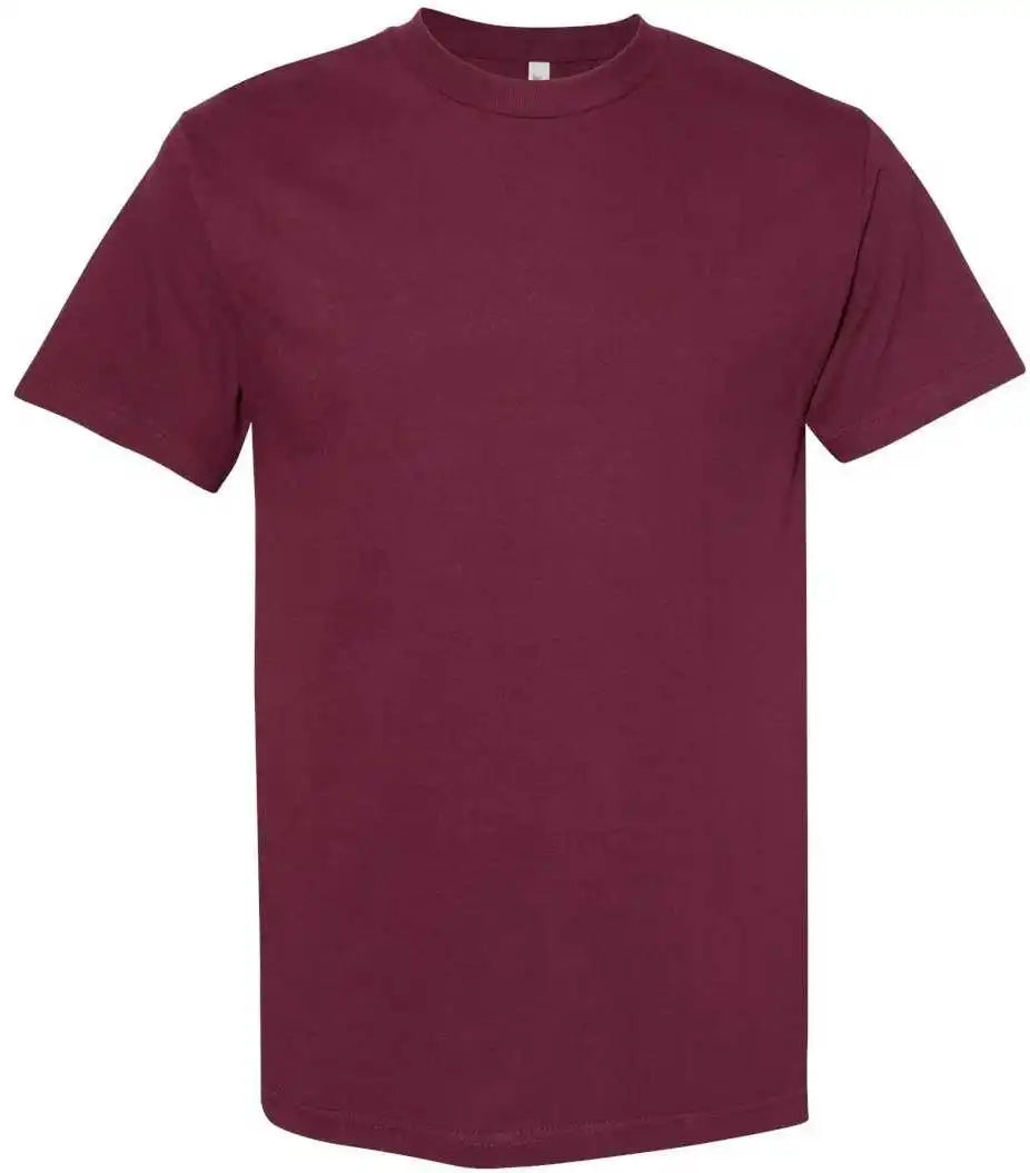 American Apparel 1301 Unisex Heavyweight Cotton T-shirt - Burgundy