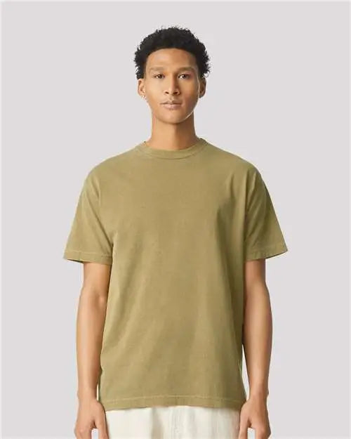 American Apparel 1301gd Garment-dyed Heavyweight Cotton Tee - Faded Army