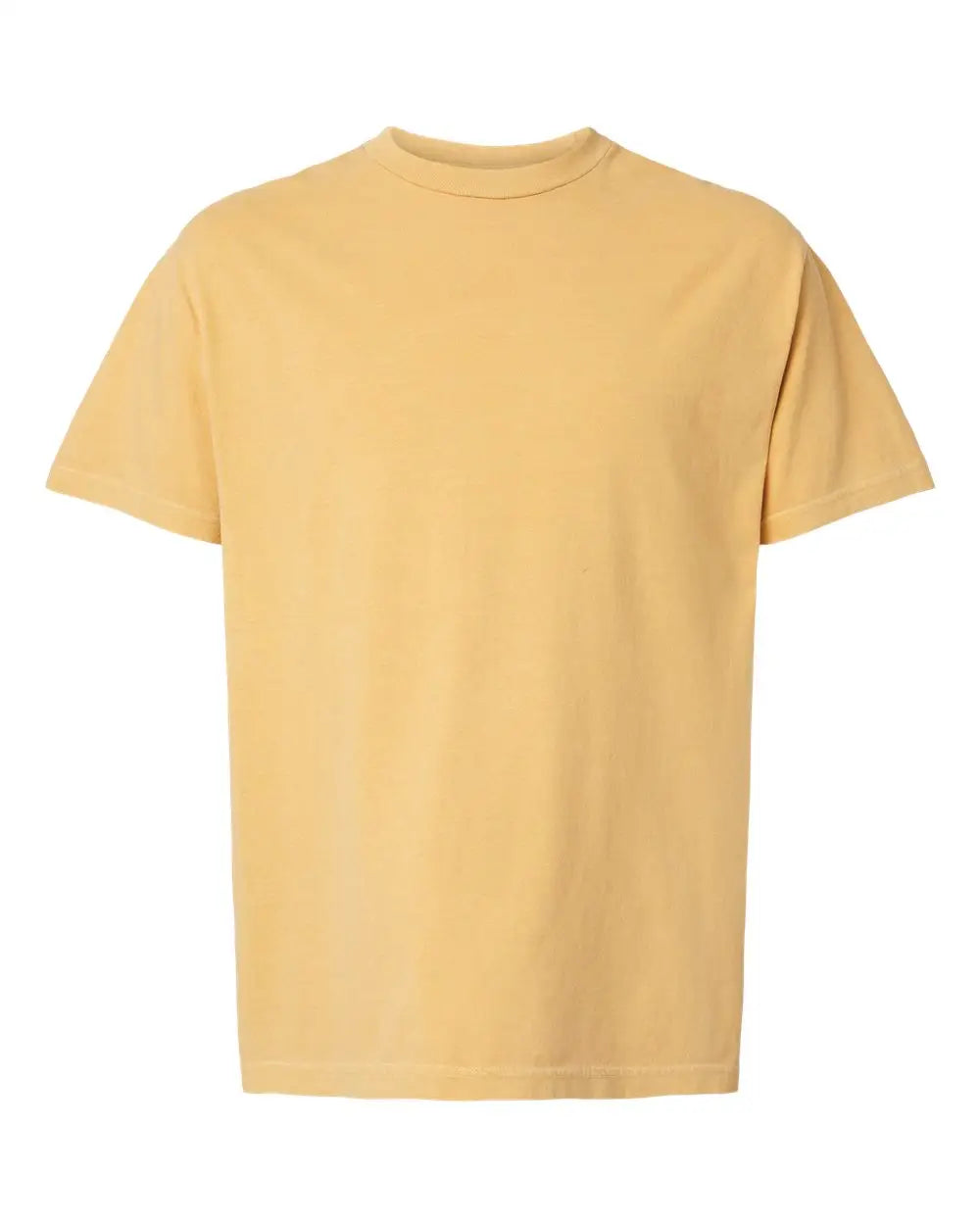 American Apparel 1301gd Garment-dyed Heavyweight Cotton Tee - Faded Mustard - Gold / s