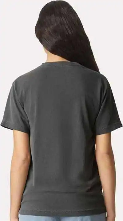 American Apparel 1301gd Garment Dyed Unisex Heavyweight Cotton Tee Faded Black