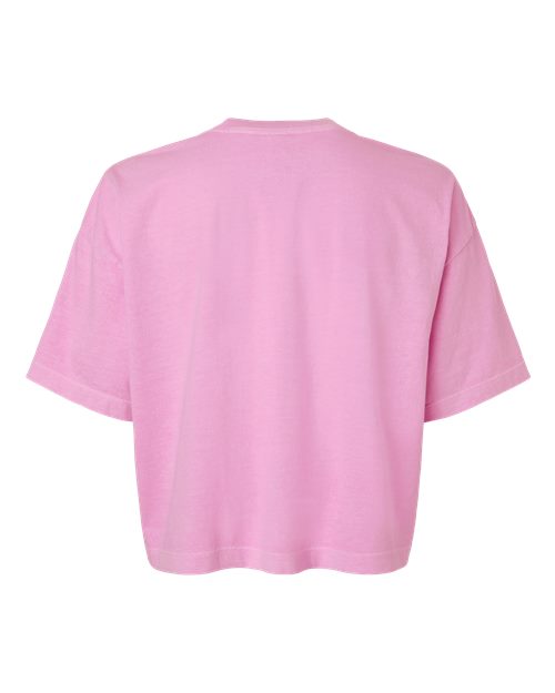 American Apparel 1302gd Women’s Garment-dyed Heavyweight Cropped Tee - Faded Powder Pink