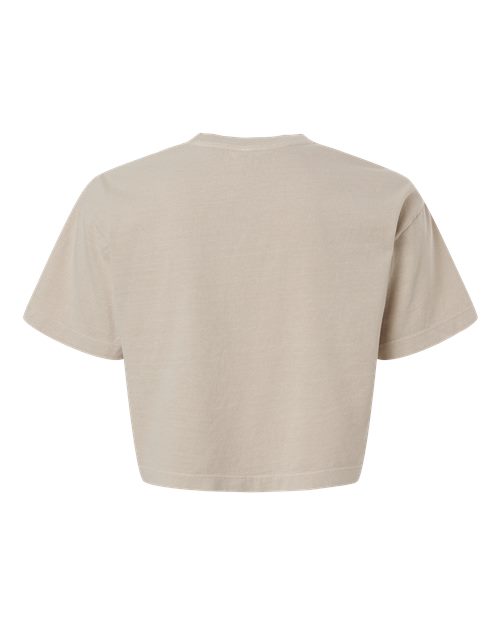 American Apparel 1302gd Women’s Garment-dyed Heavyweight Cropped Tee - Faded Bone