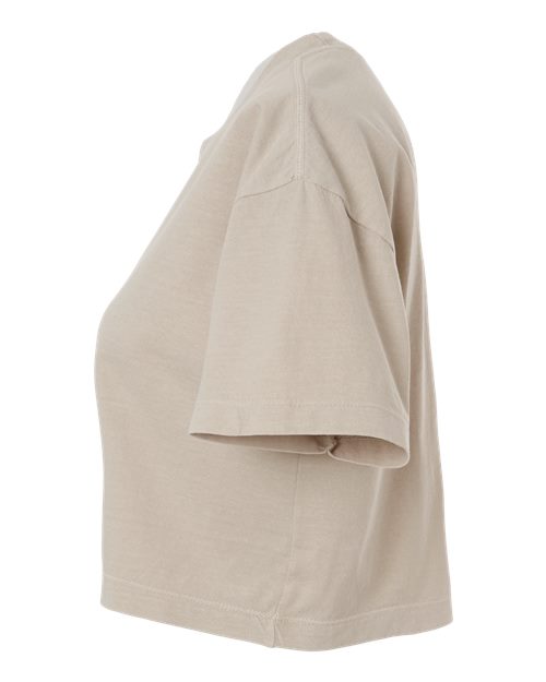 American Apparel 1302gd Women’s Garment-dyed Heavyweight Cropped Tee - Faded Bone