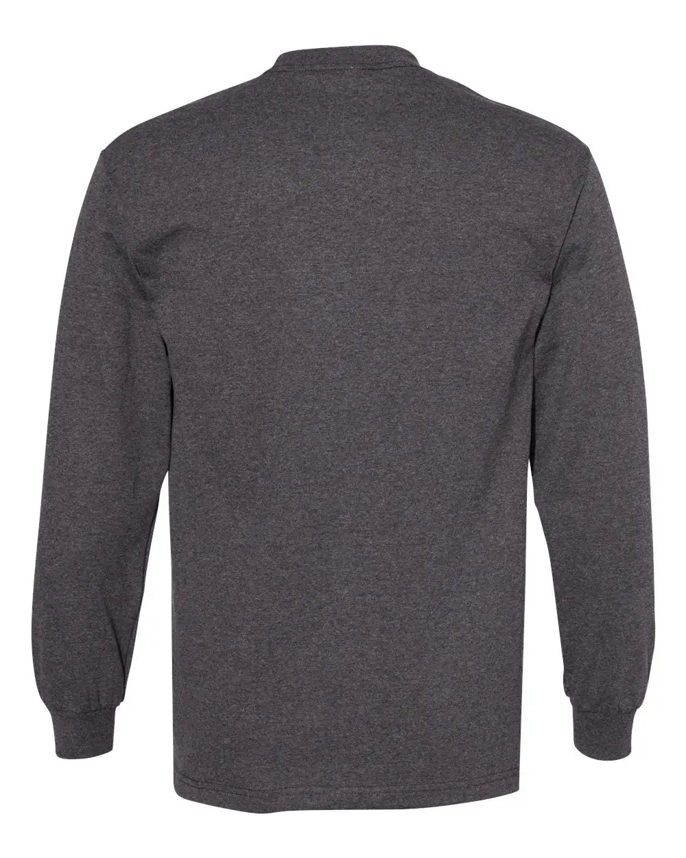 American Apparel 1304 Heavyweight Cotton Long Sleeve Tee - Heather Charcoal - Dark Gray / s