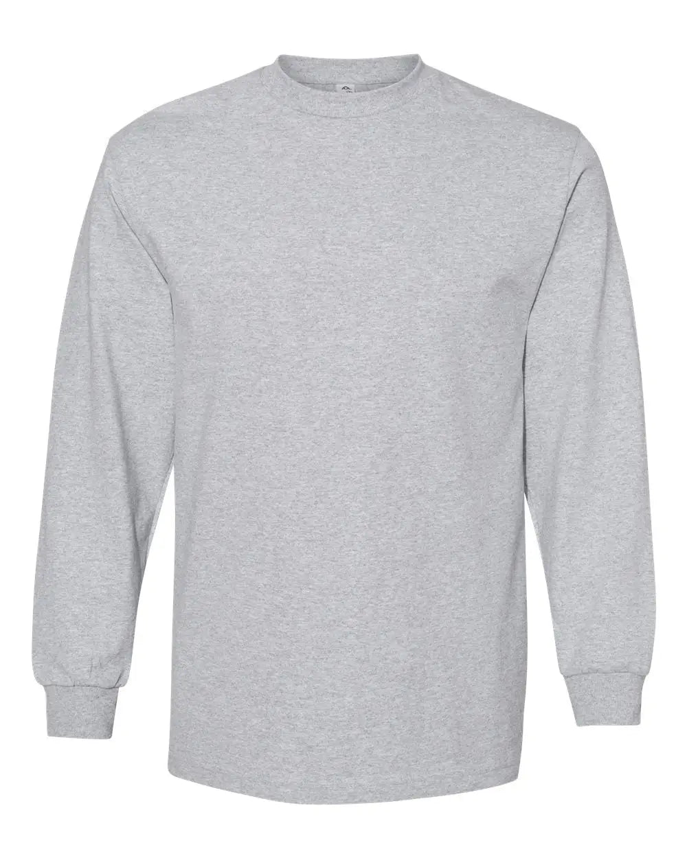 American Apparel 1304 Heavyweight Cotton Long Sleeve Tee - Heather Grey - Gray / s