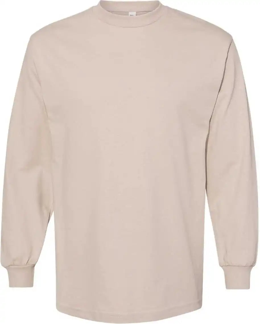 American Apparel 1304 Unisex Heavyweight Cotton Long Sleeve T-shirt - Sand