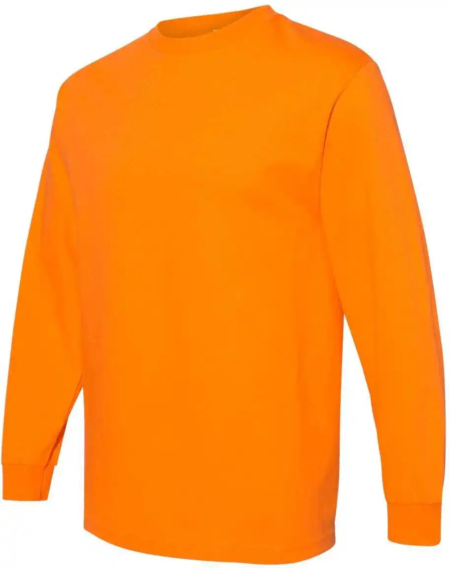 American Apparel 1304 Unisex Heavyweight Cotton Long Sleeve T-shirt - Orange