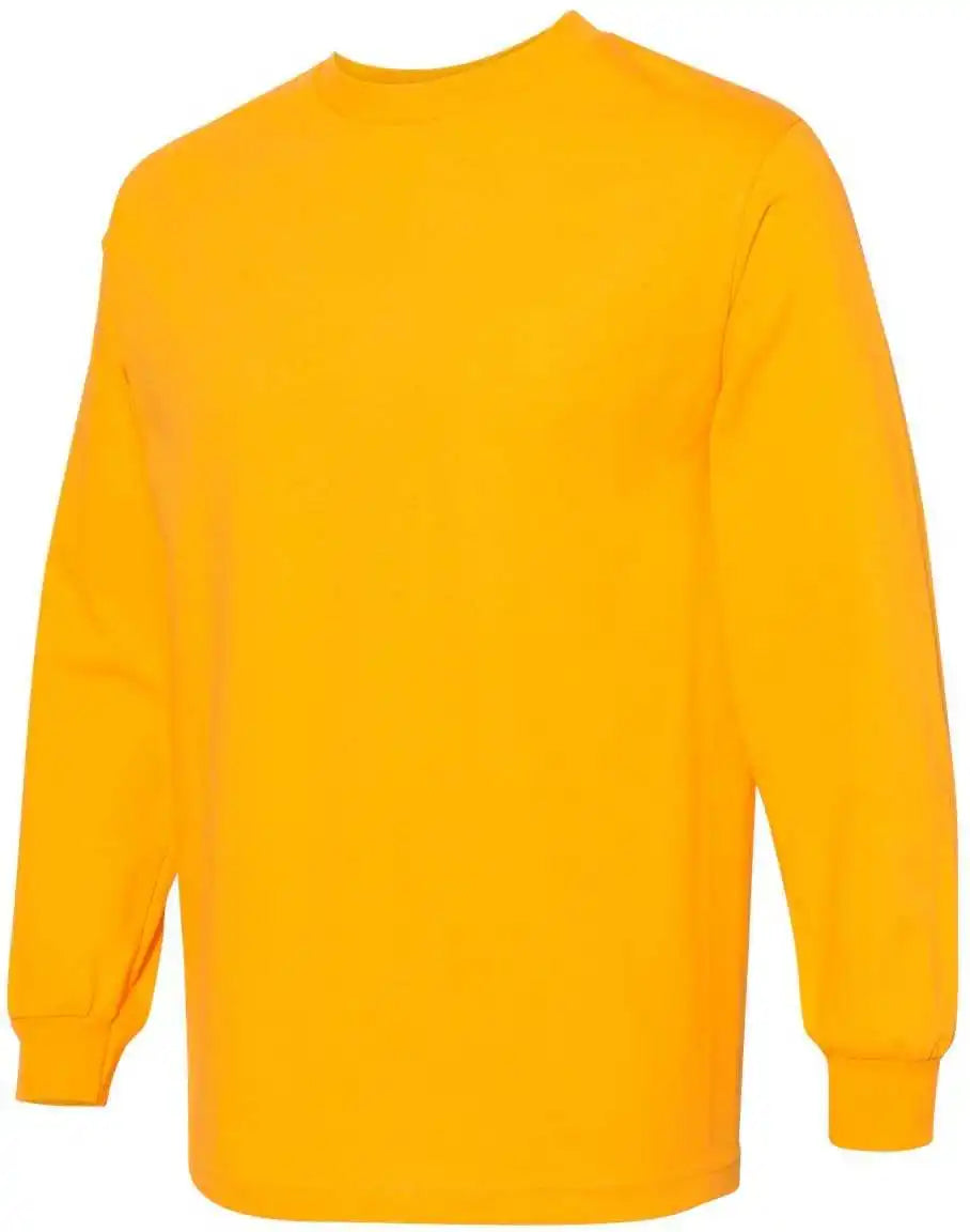 American Apparel 1304 Unisex Heavyweight Cotton Long Sleeve t Shirt Gold