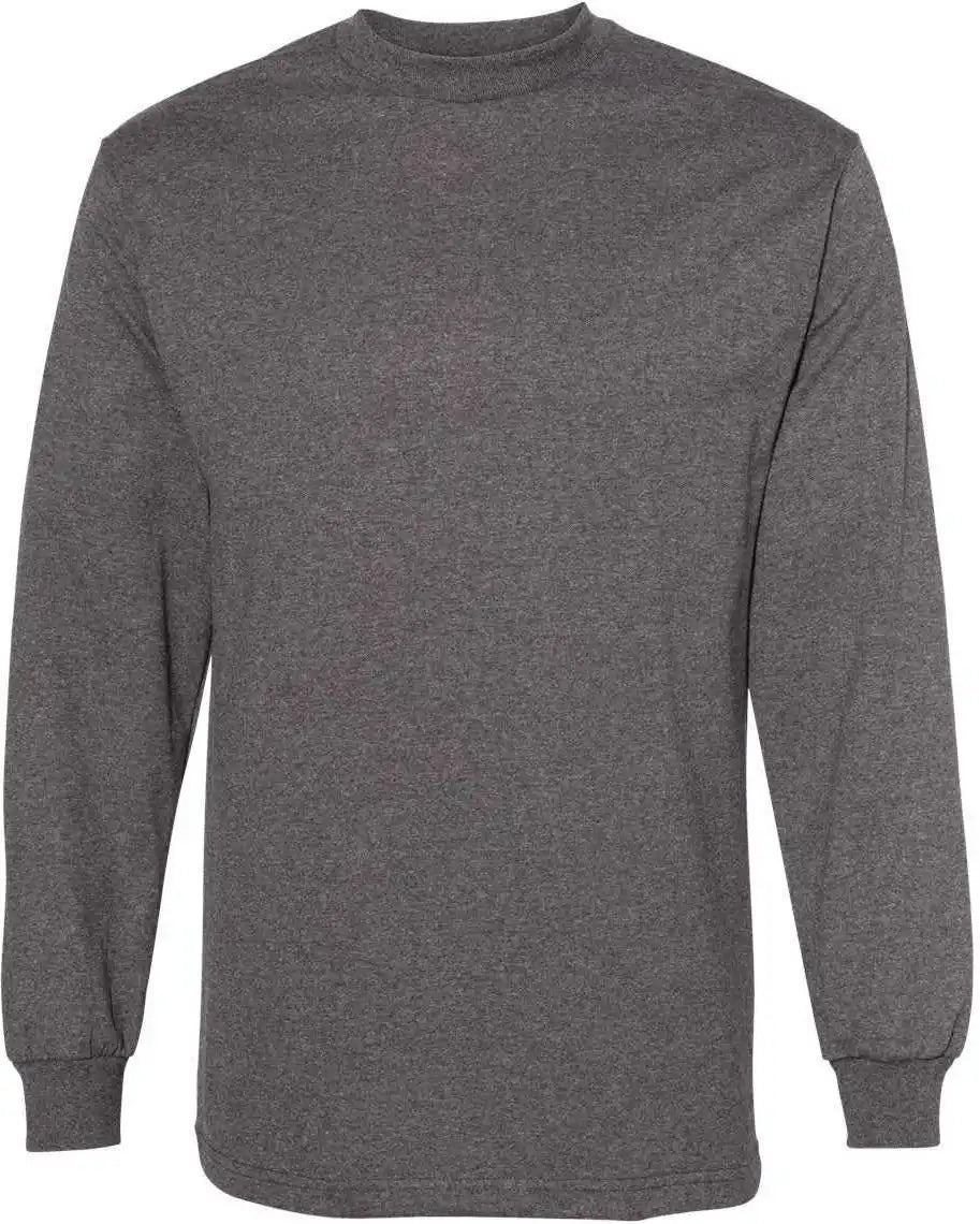 American Apparel 1304 Unisex Heavyweight Cotton Long Sleeve t Shirt Charcoal Heather
