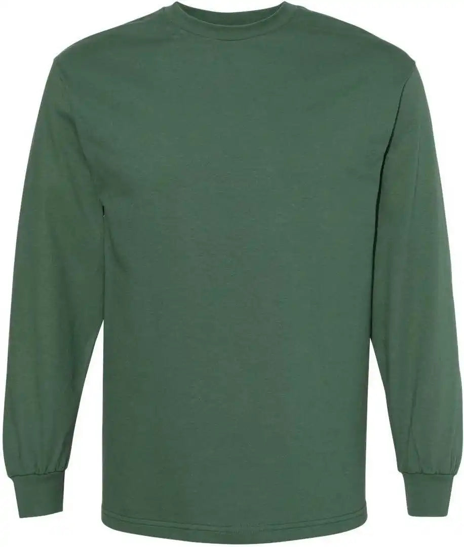American Apparel 1304 Unisex Heavyweight Cotton Long Sleeve T-shirt - Forest Green